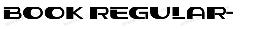 BOOK Regular字体转换